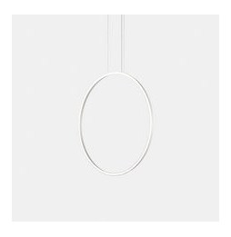 LedsC4 - Luminaria colgante circular vertical SIDE 1200mm superficie LED 63,5W 2421lm 2700K DALI blanco
