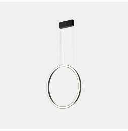 LedsC4 - Luminaria colgante circular vertical SIDE 600mm superficie LED 31,7W 1413lm 3000K negro