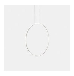LedsC4 - Luminaria colgante circular vertical SIDE 600mm superficie LED 31,7W 1209lm 2700K 0-10V blanco