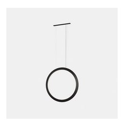 LedsC4 - Luminaria colgante circular vertical SIDE 600mm superficie LED 31,7W 1209lm 2700K oro