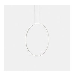 LedsC4 - Luminaria colgante circular vertical SIDE 600mm superficie LED 31,7W 1109lm 2400K 0-10V blanco