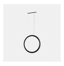 LedsC4 - Luminaria colgante circular vertical SIDE 600mm superficie LED 31,7W 1209lm 2700K 0-10V oro