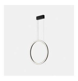LedsC4 - Luminaria colgante circular vertical SIDE 600mm superficie LED 31,7W 1615lm 4000K 0-10V negro