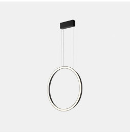 LedsC4 - Luminaria colgante circular vertical SIDE 1200mm superficie LED 63,5W 2825lm 3000K DALI negro