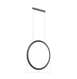 LedsC4 - Luminaria colgante circular vertical SIDE 900mm superficie LED 45,6W 1748lm 4000K DALI oro