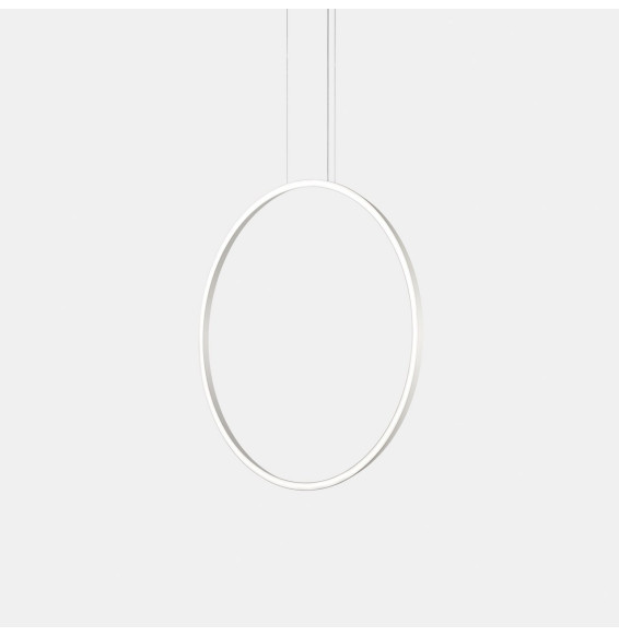 LedsC4 - Luminaria colgante circular vertical SIDE 900mm superficie LED 45,6W 1529lm 3000K 0-10V blanco
