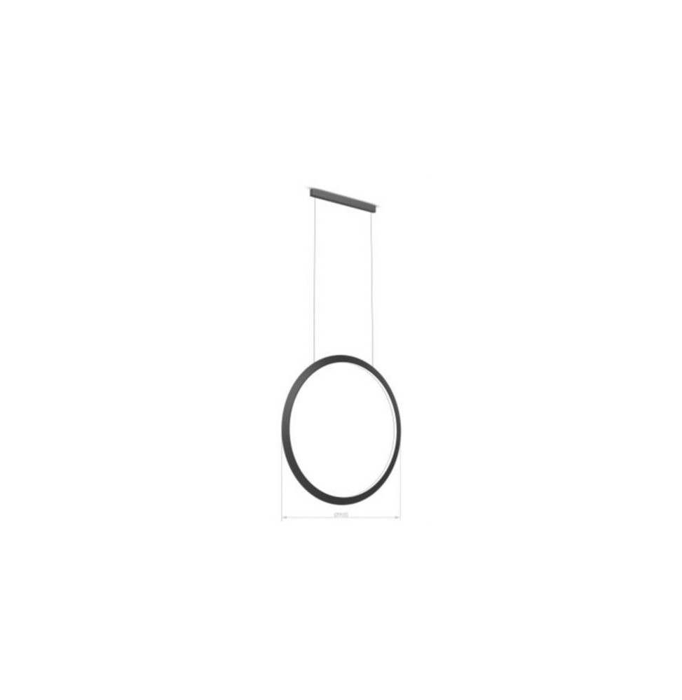 LedsC4 - Luminaria colgante circular vertical SIDE 900mm superficie LED 45,6W 1202lm 2400K DALI oro LedsC4 - Luminaria colgante circular vertical SIDE 900mm superficie LED 45,6W 1202lm 2400K DALI oro