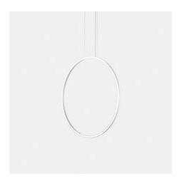 LedsC4 - Luminaria colgante circular vertical SIDE 900mm superficie LED 45,6W 1311lm 2700K 0-10V blanco