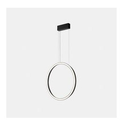 LedsC4 - Luminaria colgante circular vertical SIDE 1200mm superficie LED 63,5W 3228lm 4000K 0-10V negro