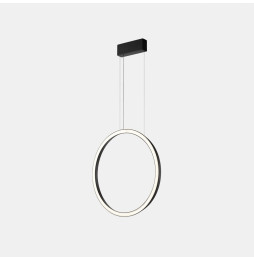 LedsC4 - Luminaria colgante circular vertical SIDE 900mm superficie LED 45,6W 1748lm 4000K DALI negro