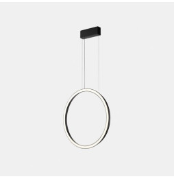 LedsC4 - Luminaria colgante circular vertical SIDE 900mm superficie LED 45,6W 1748lm 4000K DALI negro
