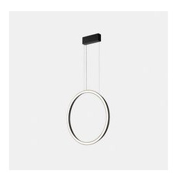 LedsC4 - Luminaria colgante circular vertical SIDE 900mm superficie LED 45,6W 1748lm 4000K DALI negro