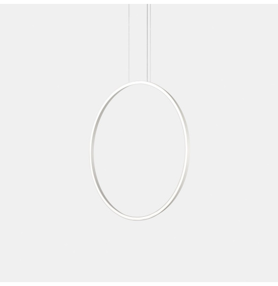 LedsC4 - Luminaria colgante circular vertical SIDE 900mm superficie LED 45,6W 1202lm 2400K 0-10V blanco