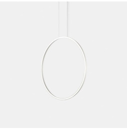 LedsC4 - Luminaria colgante circular vertical SIDE 900mm superficie LED 45,6W 1202lm 2400K 0-10V blanco