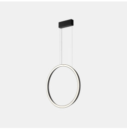 LedsC4 - Luminaria colgante circular vertical SIDE 900mm superficie LED 45,6W 1311lm 2700K negro