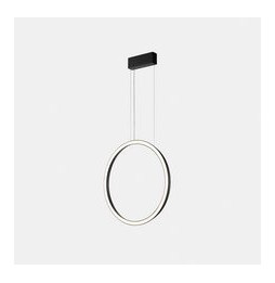 LedsC4 - Luminaria colgante circular vertical SIDE 900mm superficie LED 45,6W 1311lm 2700K negro