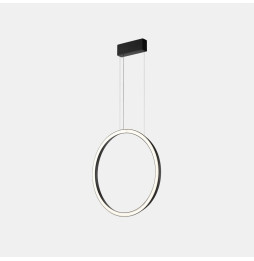 LedsC4 - Luminaria colgante circular vertical SIDE 900mm superficie LED 45,6W 1529lm 3000K negro