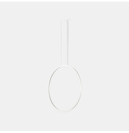 LedsC4 - Luminaria colgante circular vertical SIDE 600mm empotrado LED 31,7W 1209lm 2700K blanco
