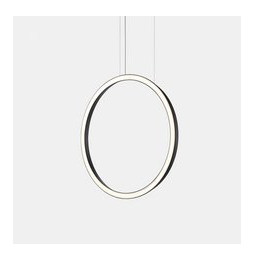 LedsC4 - Luminaria colgante circular vertical SIDE 600mm empotrado LED 31,7W 1209lm 2700K negro