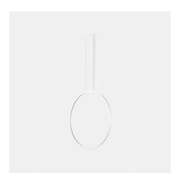 LedsC4 - Luminaria colgante circular vertical SIDE 600mm empotrado LED 31,7W 1413lm 3000K DALI blanco