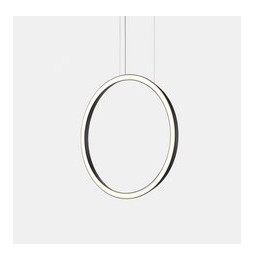 LedsC4 - Luminaria colgante circular vertical SIDE 600mm empotrado LED 31,7W 1615lm 4000K negro