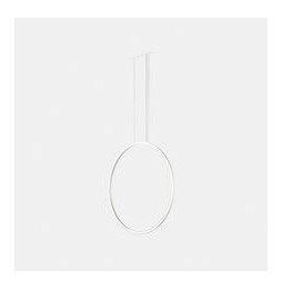 LedsC4 - Luminaria colgante circular vertical SIDE 600mm empotrado LED 31,7W 1209lm 2700K 0-10V blanco