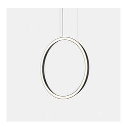 LedsC4 - Luminaria colgante circular vertical SIDE 600mm empotrado LED 31,7W 1413lm 3000K negro