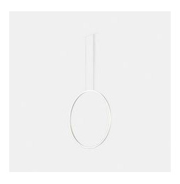 LedsC4 - Luminaria colgante circular vertical SIDE 600mm empotrado LED 31,7W 1413lm 3000K 0-10V blanco