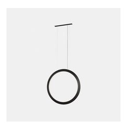 LedsC4 - Luminaria colgante circular vertical SIDE 600mm empotrado LED 31,7W 1413lm 3000K 0-10V oro