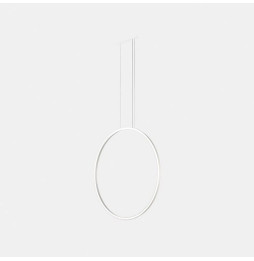 LedsC4 - Luminaria colgante circular vertical SIDE 600mm empotrado LED 31,7W 1615lm 4000K 0-10V blanco