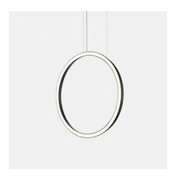 LedsC4 - Luminaria colgante circular vertical SIDE 1200mm empotrado LED 63,5W 2825lm 3000K negro