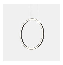 LedsC4 - Luminaria colgante circular vertical SIDE 1200mm empotrado LED 63,5W 3228lm 4000K negro