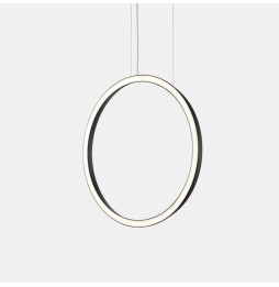 LedsC4 - Luminaria colgante circular vertical SIDE 900mm empotrado LED 45,6W 1311lm 2700K negro