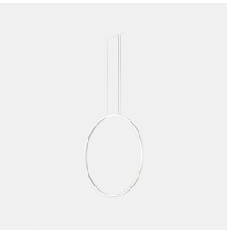 LedsC4 - Luminaria colgante circular vertical SIDE 1200mm empotrado LED 63,5W 3228lm 4000K 0-10V blanco