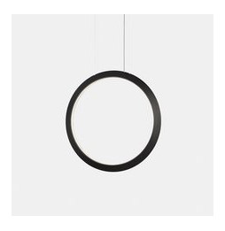 LedsC4 - Luminaria colgante circular vertical INWARD 600mm LED 31,7W 1264lm 2700K 0-10V negro