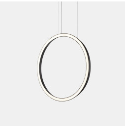 LedsC4 - Luminaria colgante circular vertical SIDE 900mm empotrado LED 45,6W 1748lm 4000K negro