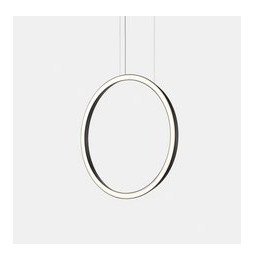 LedsC4 - Luminaria colgante circular vertical SIDE 900mm empotrado LED 45,6W 1748lm 4000K negro