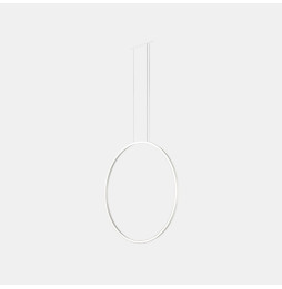 LedsC4 - Luminaria colgante circular vertical SIDE 900mm empotrado LED 45,6W 1529lm 3000K 0-10V blanco