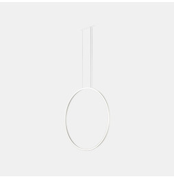 LedsC4 - Luminaria colgante circular vertical SIDE 900mm empotrado LED 45,6W 1529lm 3000K DALI blanco