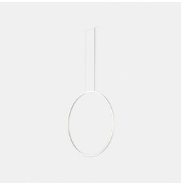 LedsC4 - Luminaria colgante circular vertical SIDE 900mm empotrado LED 45,6W 1529lm 3000K DALI blanco
