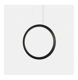 LedsC4 - Luminaria colgante circular vertical INWARD 900mm LED 45,6W 1438lm 2700K 0-10V negro