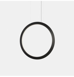 LedsC4 - Luminaria colgante circular vertical INWARD 600mm LED 31,7W 1685lm 4000K 0-10V negro