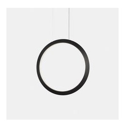 LedsC4 - Luminaria colgante circular vertical INWARD 600mm LED 31,7W 1685lm 4000K 0-10V negro