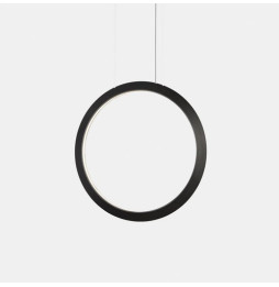 LedsC4 - Luminaria colgante circular vertical INWARD 900mm LED 45,6W 1677lm 3000K DALI negro