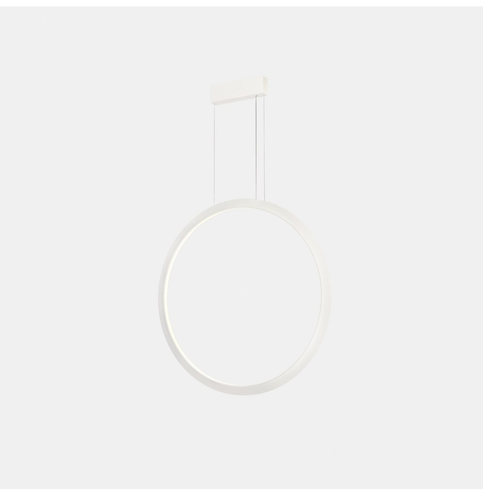 LedsC4 - Luminaria colgante circular vertical INWARD 900mm LED 45,6W 1677lm 3000K DALI blanco