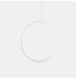 LedsC4 - Luminaria colgante circular vertical INWARD 600mm empotrado LED 31,7W 1475lm 3000K 0-10V blanco