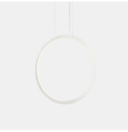 LedsC4 - Luminaria colgante circular vertical INWARD 600mm empotrado LED 31,7W 1475lm 3000K 0-10V blanco