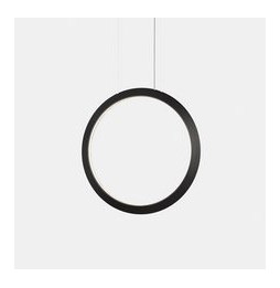 LedsC4 - Luminaria colgante circular vertical INWARD 900mm LED 45,6W 1677lm 3000K 0-10V negro