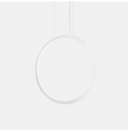 LedsC4 - Luminaria colgante circular vertical INWARD 1200mm empotrado LED 63,5W 2106lm 2700K DALI blanco