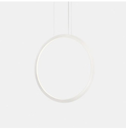 LedsC4 - Luminaria colgante circular vertical INWARD 1200mm empotrado LED 63,5W 2106lm 2700K DALI blanco